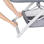 Moïse Portable à Bascule 2 en 1 Pliage Rapide - Gris Anthracite : Design Moderne, Cadre Métallique Pliable