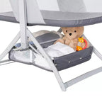 Moïse Portable à Bascule 2 en 1 Pliage Rapide - Gris Anthracite : Design Moderne, Cadre Métallique Pliable