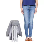 Moïse Portable à Bascule 2 en 1 Pliage Rapide - Gris Anthracite : Design Moderne, Cadre Métallique Pliable