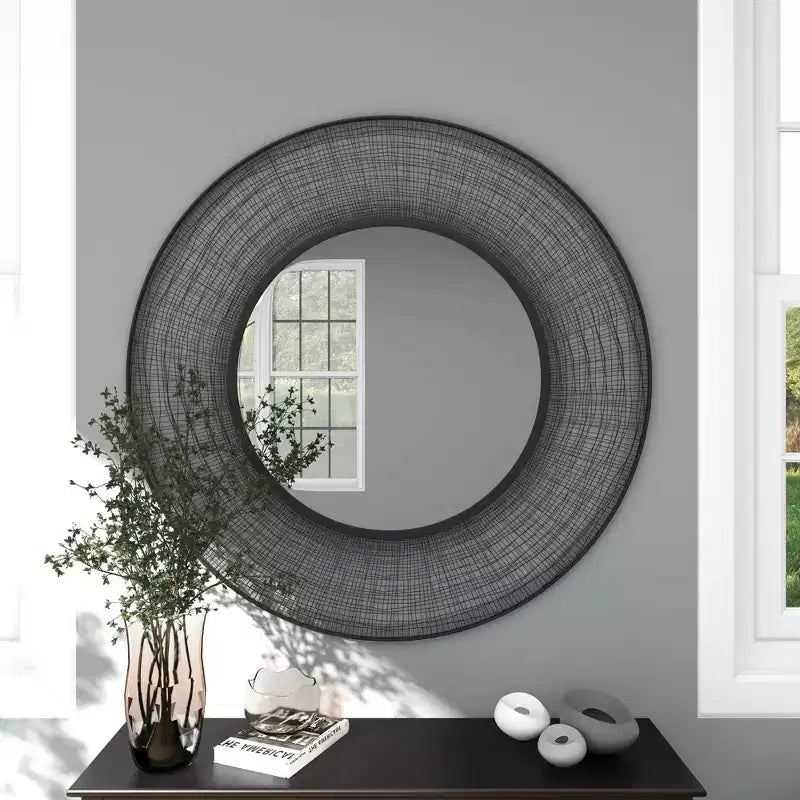 Miroir Mural Étoile Métal Noir - Olivia & May