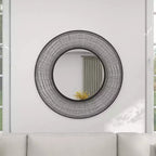 Miroir Mural Étoile Métal Noir - Olivia & May