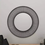 Miroir Mural Étoile Métal Noir - Olivia & May