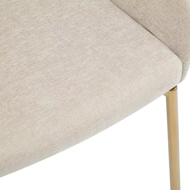 Chaise de salle à manger Catherine à dossier rond, rembourrée et avec structure en fer