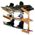 StoreYourBoard TidyTimber Wakeboard Storage Wood Rack | Holds 3 Wakeboards