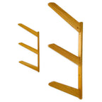TidyTimber Support Mural en Bois pour Planches de Wakeboard | Peut Contenir 3 Planches