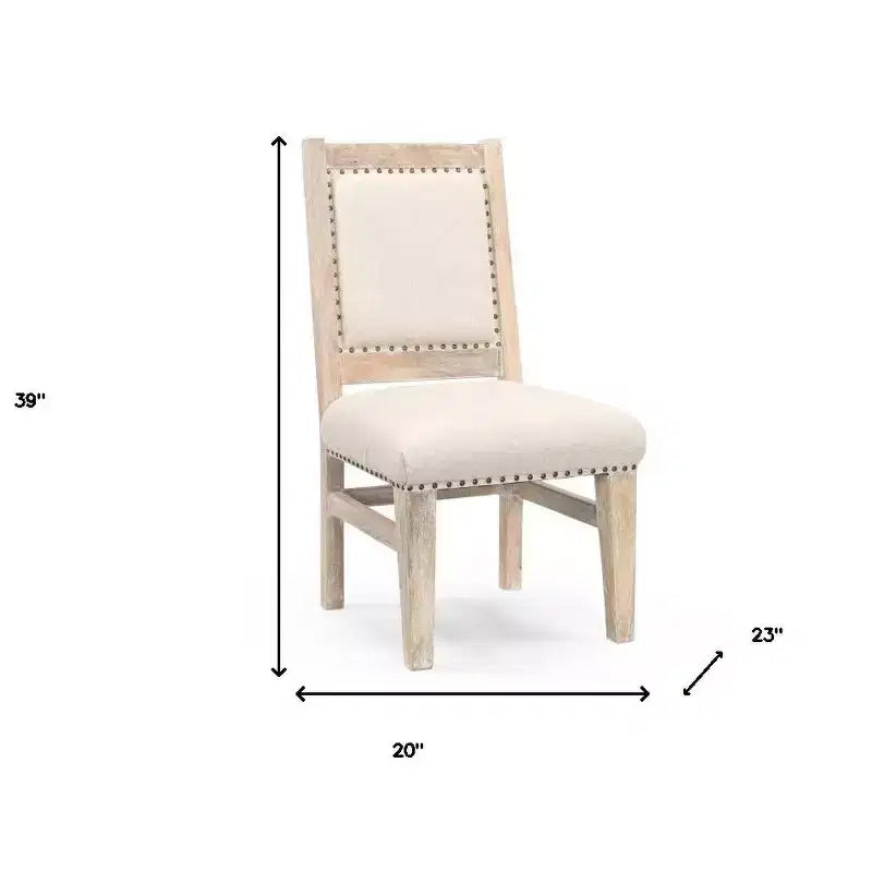 20 chaises d'appoint beiges et blanches