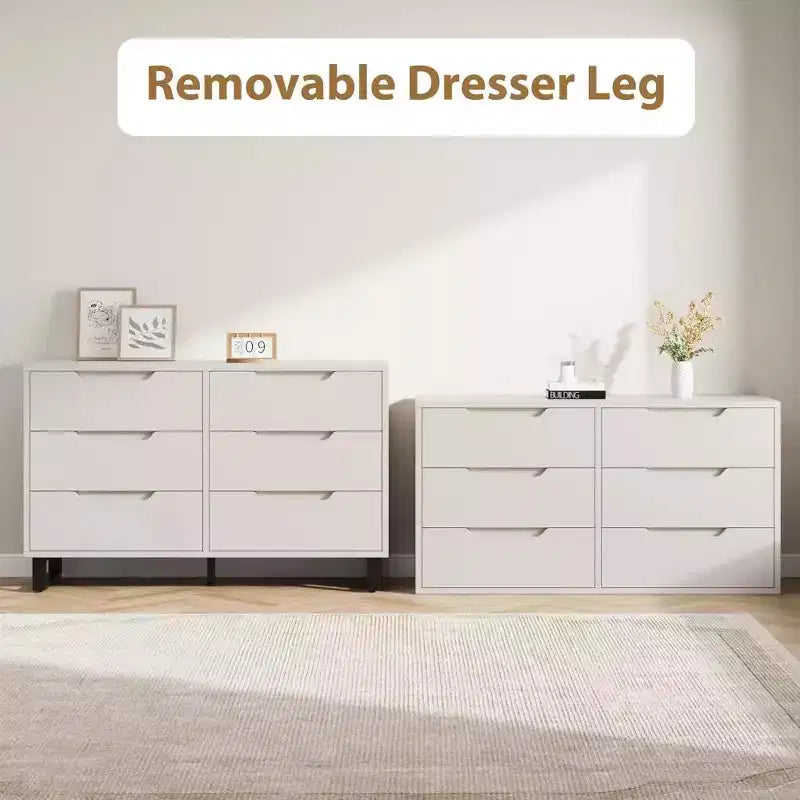 Commode de chambre à 7 tiroirs, commode de 120 cm de large, commode verticale autoportante avec rangement, meuble de rangement en bois pour salon