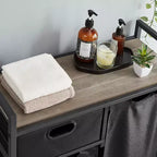 Panier à linge avec étagère,Panier à linge avec tri par sections,Trieur de linge roulant avec tiroir,Panier à linge à roulettes,pour buanderie