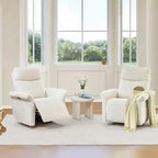 Fauteuil inclinable pivotant motorisé à triple moteur avec fonction planeur pour chambre de bébé