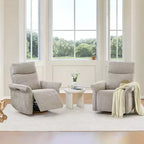 Fauteuil inclinable pivotant motorisé à triple moteur avec fonction planeur pour chambre de bébé