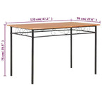 Table à manger marron 47,2 x 27,6 x 29,5 MDF