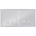 Outdoor Kitchen Door, 42W x21H Stainless Steel Flush Mount  Waterproof Corrosion-Resistant BBQ Access Door with Vents for BBQ Island/Cabinet