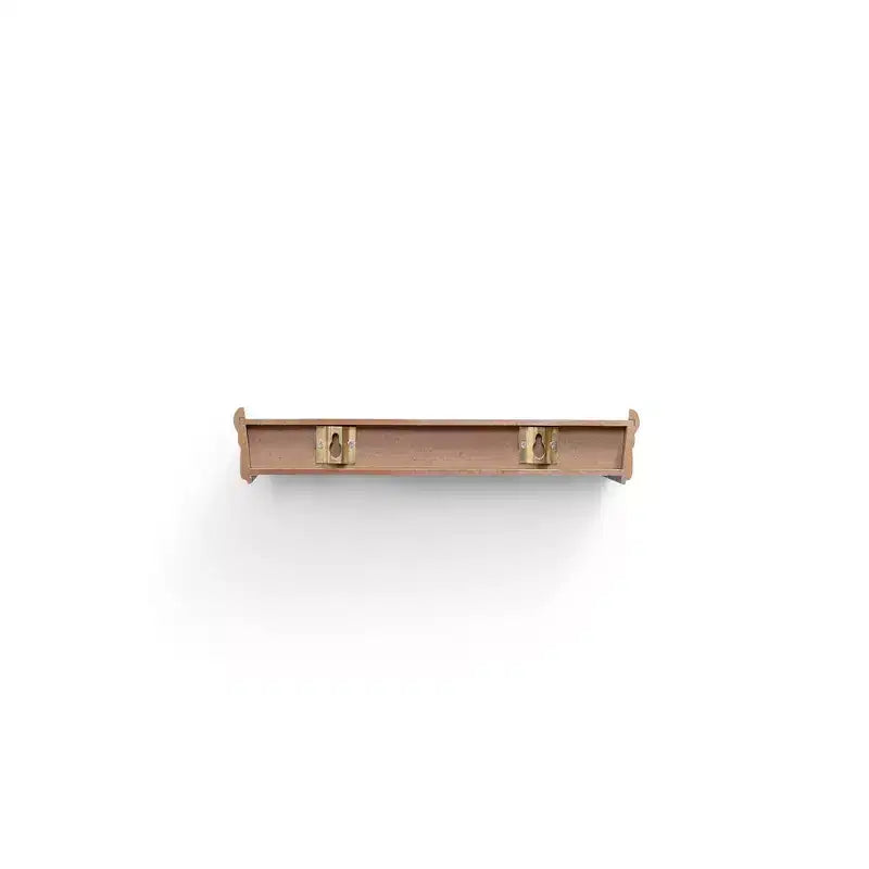 Étagère flottante grise de 59,9 cm avec support invisible, fixation murale en bois, parfaite pour la décoration de salle de bain/chambre/cuisine ou pour exposer des livres/plantes, installation facile.