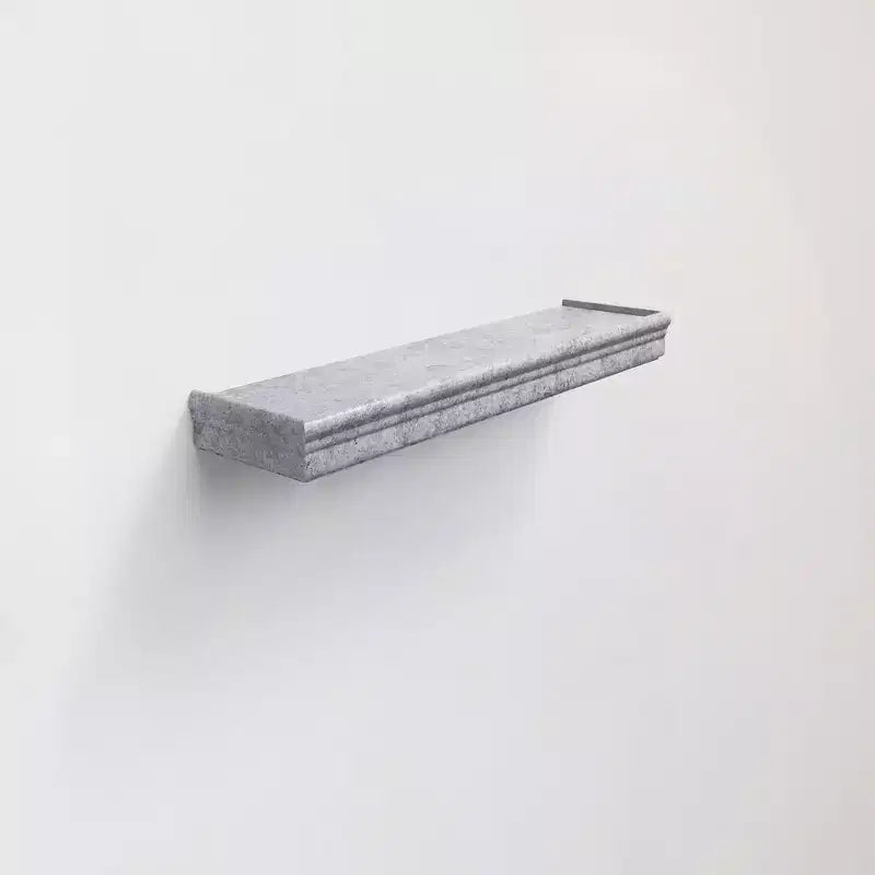 Étagère flottante grise de 59,9 cm avec support invisible, fixation murale en bois, parfaite pour la décoration de salle de bain/chambre/cuisine ou pour exposer des livres/plantes, installation facile.