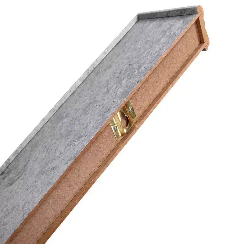 Étagère flottante grise de 59,9 cm avec support invisible, fixation murale en bois, parfaite pour la décoration de salle de bain/chambre/cuisine ou pour exposer des livres/plantes, installation facile.