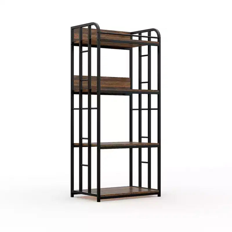 Étagère de cuisine réglable à 4 niveaux, robuste, chariot de four à micro-ondes autoportant pour le rangement dans la cuisine, le salon, le garage