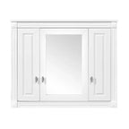 Armoire de salle de bain murale avec miroir et 4 étagères, organiseur de salle de bain peu encombrant