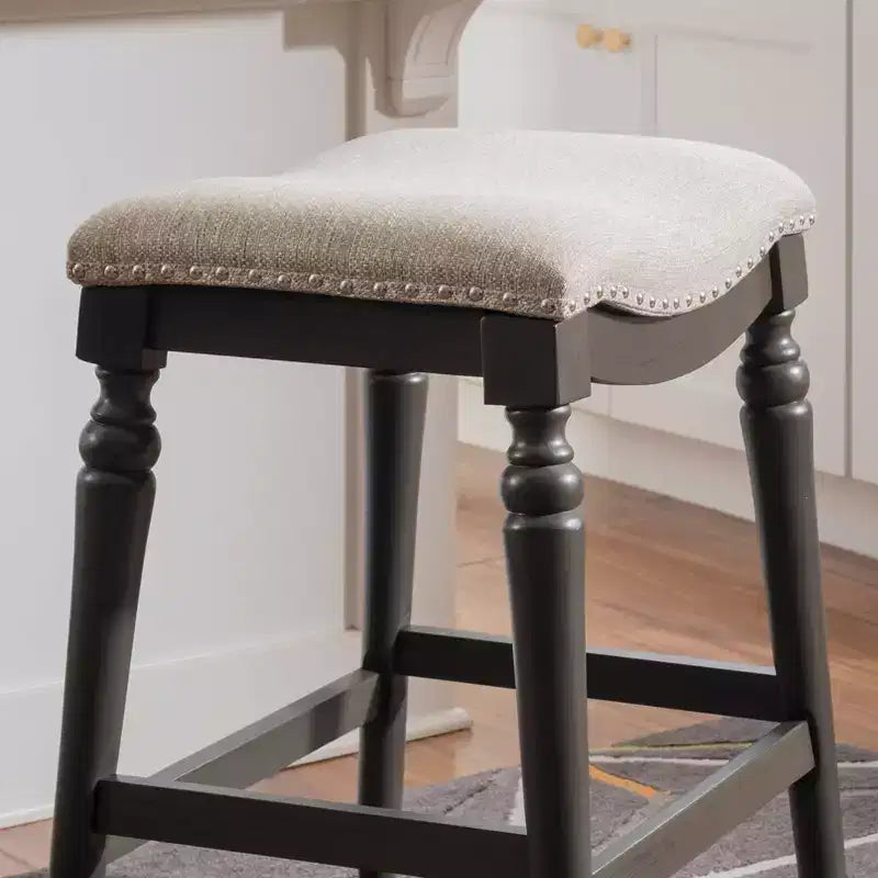 Tabouret de bar sans dossier en bois hauteur comptoir Brayden Big and Tall