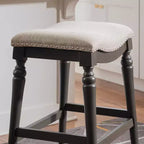 Tabouret de bar sans dossier en bois hauteur comptoir Brayden Big and Tall