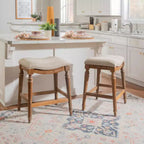 Tabouret de bar sans dossier en bois hauteur comptoir Brayden Big and Tall