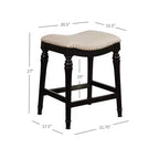 Tabouret de bar sans dossier en bois hauteur comptoir Brayden Big and Tall