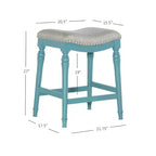 Tabouret de bar sans dossier en bois hauteur comptoir Brayden Big and Tall