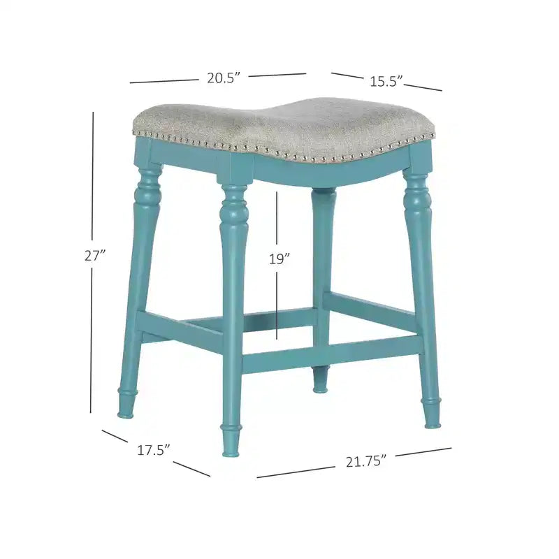 Tabouret de bar sans dossier en bois hauteur comptoir Brayden Big and Tall