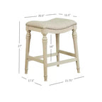 Tabouret de bar sans dossier en bois hauteur comptoir Brayden Big and Tall