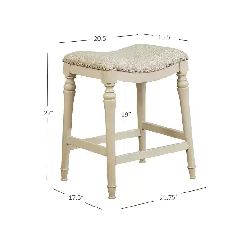 Tabouret de bar sans dossier en bois hauteur comptoir Brayden Big and Tall