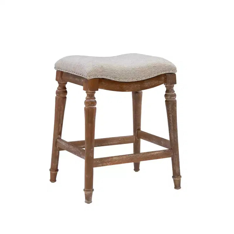 Tabouret de bar sans dossier en bois hauteur comptoir Brayden Big and Tall