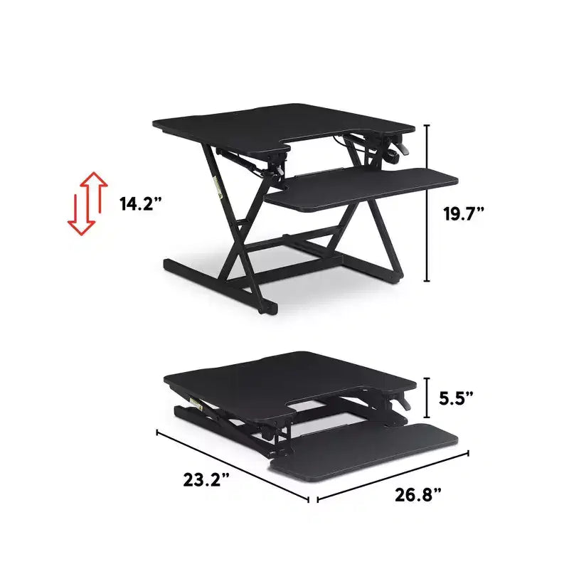Petit convertisseur de bureau assis-debout réglable en hauteur Ergo