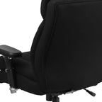 Chaise de bureau ergonomique pivotante pour cadre, grande taille, usage intensif 24/7, série HERCULES, capacité de 180 kg, dossier haut avec bouton lombaire et grand appuie-tête triangulaire