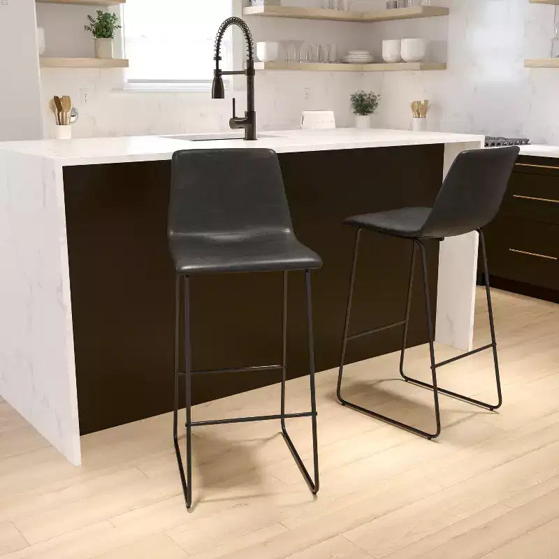 Tabourets de bar de 30 pouces en similicuir de qualité commerciale