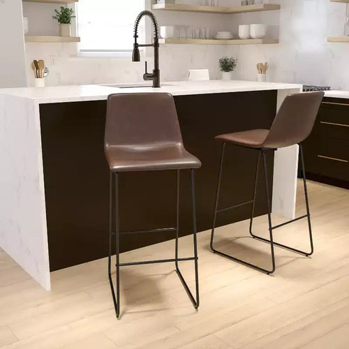 Tabourets de bar de 30 pouces en similicuir de qualité commerciale