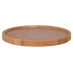 Plateau de table rond style billot de boucher