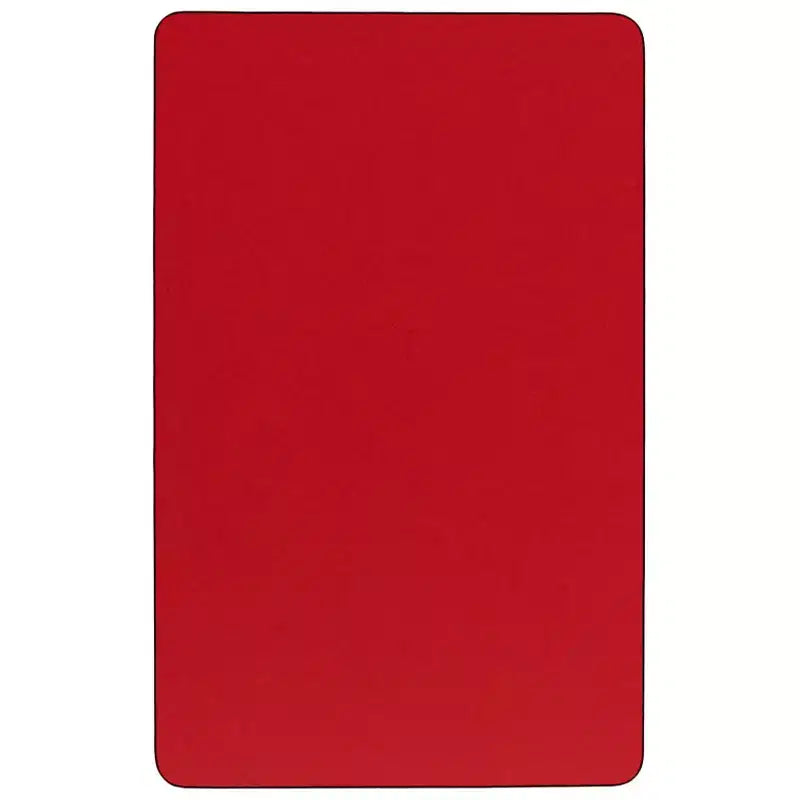 Table d'activités de maternelle rectangulaire mobile 30x72 en stratifié HP