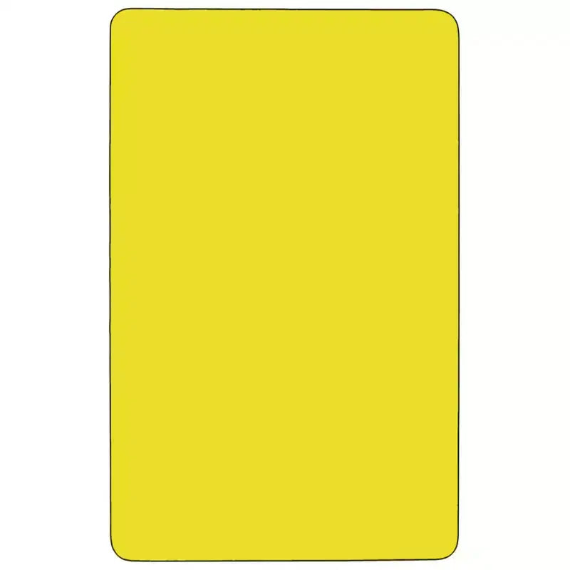 Table d'activités de maternelle rectangulaire mobile 30x72 en stratifié HP