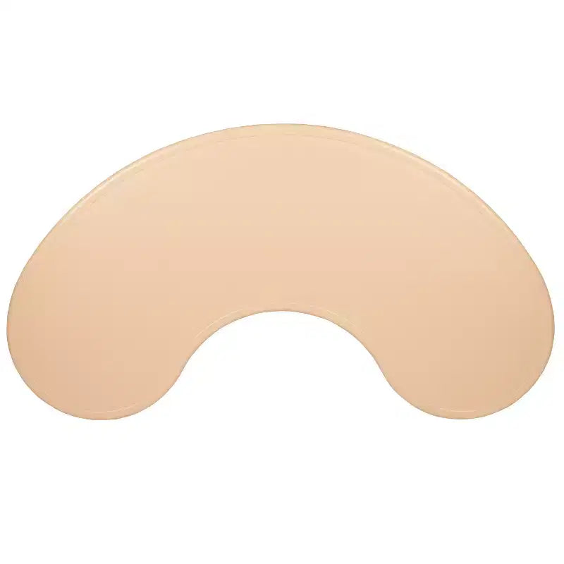 Ensemble table d'activité demi-lune en plastique, 35 po x 65 po, à hauteur réglable avec 4 chaises