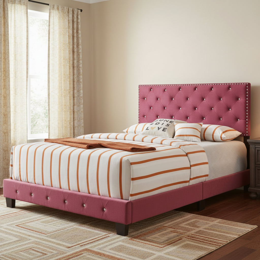 Passion Furniture Suffolk Full Panel Bed
