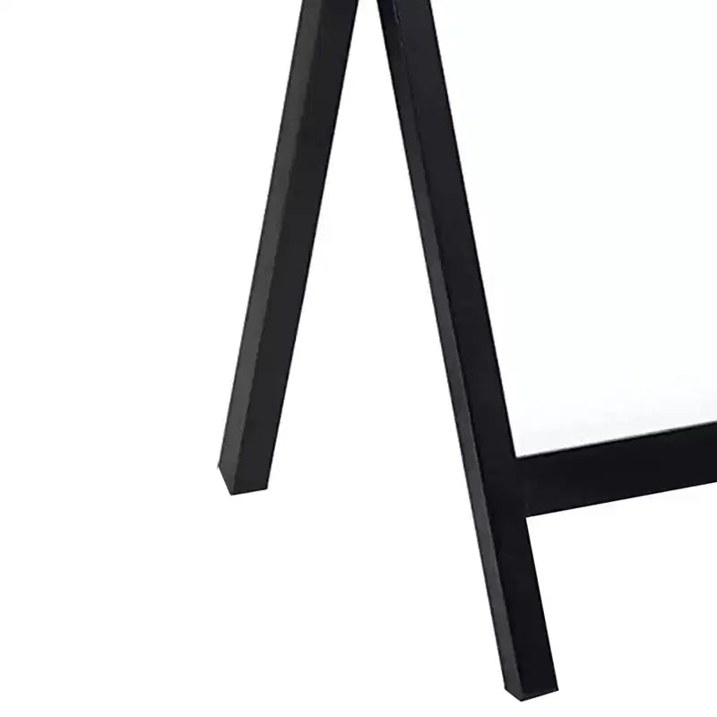 Plateau de service pliable et portable pour télévision, construction en bois massif et robuste, couleur noire (lot de 4)