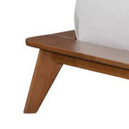 Ensemble de chambre à coucher 3 pièces Riverstone de style moderne du milieu du siècle en bois avec 2 tables de chevet - Noyer